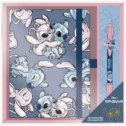 Zestaw Papeterii Stitch 2 Części Niebieski