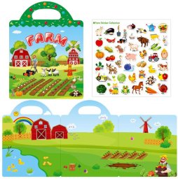 Książeczka z naklejkami Farma 22694
