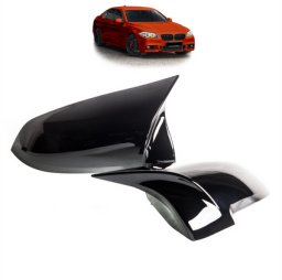 Zestaw osłon lusterek bocznych Gloss Black BMW 5 F10 5 F07 5 F11 F13 F12 F06 7 F01 F02 F03 F04 Facelift 2014-2017