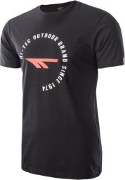 hitec Męska koszulka z krótkim rękawem t-shirt Hi-Tec Olen czarna rozmiar XXL