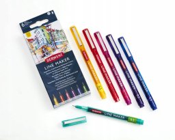 Cienkopisy Derwent Line Maker kolor 6