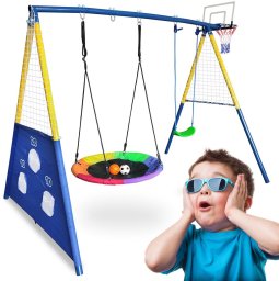 Zestaw 2 huśtawek AMICO plac zabaw