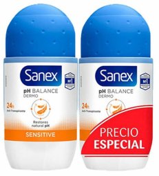 Dezodorant Roll-On Sanex Sensitive 2 x 50 ml