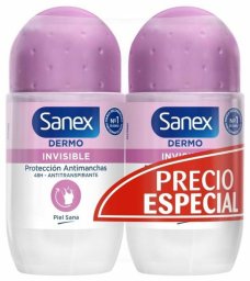 Dezodorant Roll-On Sanex Invisible 2 x 50 ml