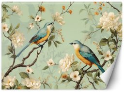 Fototapeta, Ptaki Kwiaty Chinoiserie - 350x245