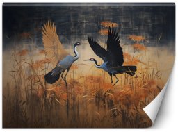 Fototapeta, Żuraw Ptaki Abstrakcja - 350x245