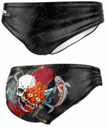 Strój kąpielowy Męski Turbo Samurai-Skull Czarny - XL