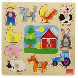 Drewniane Puzzle dla Dzieci Goula 53025 (12 pcs)