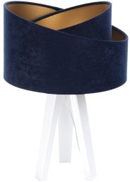 Lampa stołowa GEMSTONE granatowa/złota/biała BPS KONCEPT