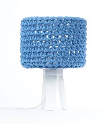 Lampa stołowa COTTON WOOD niebieska BPS KONCEPT