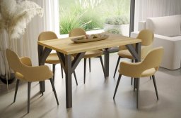 Stół rozkładany BALTIKA 130(185)x90 dąb natura ENDO