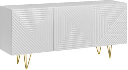 Komoda PYRAMID 160 biały mat/złota FURNIVAL