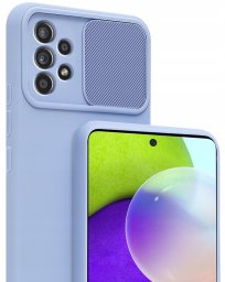 Etui CamShield Soft Silicone Case do Samsung Galaxy A52 / A52 5G / A52s jasnofioletowy