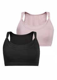 2Pack topów damskich do karmienia Maya Czarny-Kakaowy L