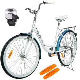 Rower Miejski MalTrack Citibike Urban Classic BLUE MARE 26"