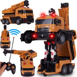 Robot Transformujący Dźwig Budowlany Na Pilota Auto