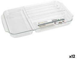 Taca z przegródkami Confortime polistyrenu 30 x 17,7 x 2,6 cm 12 Sztuk (30 x 17 x 2,6 cm)