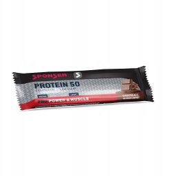 Baton proteinowy SPONSER PROTEIN 50 czekolada (pudełko 25szt x 50g) (NEW 2025)