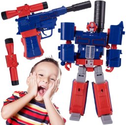 Robot Transformujący W Pistolet Świecąca Latarka