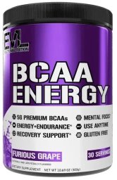 EVLution Nutrition - BCAA Energy, Furious Grape, Proszek, 303g