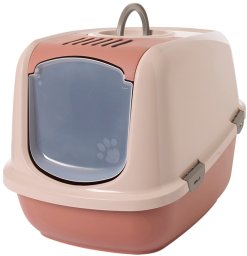 SAVIC-TOALETA DLA KOTA NESTOR   JUMBO     TUSCAN RED   66,5 x 48,5 x 46,5cm  /3