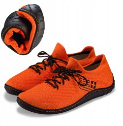 SH5010W Buty damskie BAREFOOT MERINO pomarańczowy/czarny 39