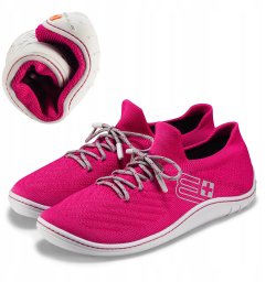 SH5010W Buty damskie BAREFOOT MERINO różowy/szary 37