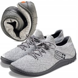 SH5010W Buty damskie BAREFOOT MERINO jasnoszary/grafitowy 37