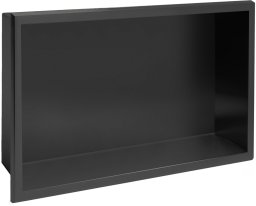 Rea PÓŁKA WNĘKOWA ŁAZIENKOWA 30x45 czarny mat