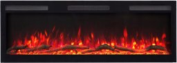 Aflamo MAJESTIC PRO 183cm + Dźwięk, Kominek elektryczny LED ścienny i do zabudowy