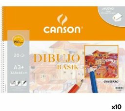 Blok rysunkowy Canson Basik Mikroperforowany 20 Kartki A3 (10 Sztuk)