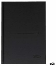 Kalendarz książkowy Oxford CLASSIC Czarny A5 15 x 21 cm 2025 (5 Sztuk)