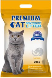 Żwirek dla kota Triton Premium Cat Żwirek Bentonitowy Zbrylający - Cytrynowy dla kota 20kg