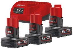 Kit M12 NRG-603 (charger + 3 pcs., battery M12 B6) Milwaukee