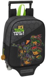 Torba szkolna z kółkami Teenage Mutant Ninja Turtles Czarny Szary 22 x 27 x 10 cm