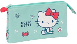 Piórnik Podwójny Hello Kitty Sea lovers Turkusowy 22 x 12 x 3 cm