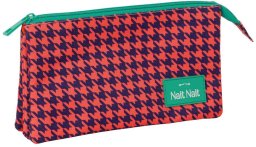 Piórnik Nait Nait Pata de gallo coral Koral 22 x 12 x 3 cm
