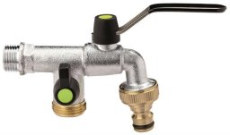 Gale Ecco, Print Editions GARDEN FAUCET WITH TWO BRANCHES 1/2IN