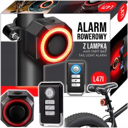 L47I ALARM ROWEROWY ŚWIATŁA TYLNE