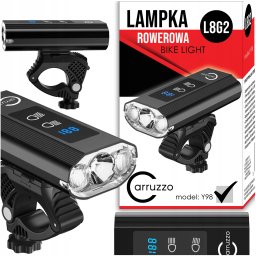 Carruzzo Lampka rowerowa z powerbankiem, 1200lm (L8G2)