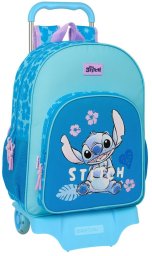 Torba szkolna z kółkami Lilo & Stitch Hawaii Niebieski 33 x 42 x 14 cm