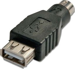 Adapter USB Lindy USB - PS/2 Czarny  (70000)
