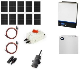 Azo Hybrydowy zestaw solarny off-grid ESB-10kW-48 MPPT 10xPV Mono bateria slim 5kWh