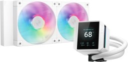 K Cooler Wasserkühlung DeepCool MYSTIQUE 240 White ARGB