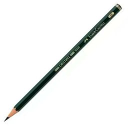 Ołówek Faber-Castell 119006 Sześciokątny 6B Czarny Kolor Zielony Ekologiczne (12 Sztuk)