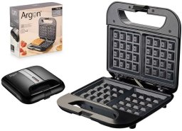 Gofrownica Argon K-901B/W Czarny Stal 750 W
