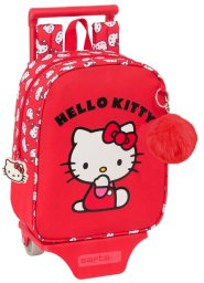 Plecak szkolny Hello Kitty Iconic Biały Czerwony 22 x 27 x 10 cm
