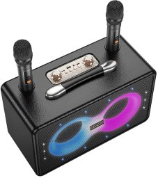 Zestaw do karaoke bluetooth 40W 6h Hoco HA8 czarny