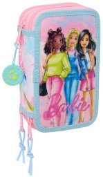 Etui szkolne z akcesoriami Barbie Painterly Różowy Błękitne niebo 12,5 x 19,5 x 5,5 cm 37 Części