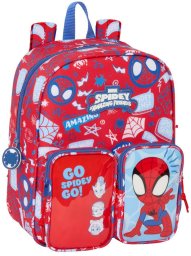 Plecak szkolny Spider-Man Rescue Niebieski Czerwony 22 x 27 x 10 cm